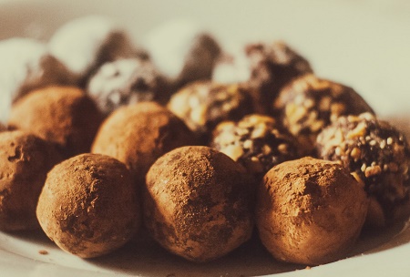 truffes au chocolat vegan